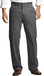 Gray Straight Fit Cotton