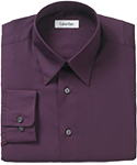Plum Solid Dress Shirt