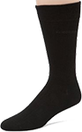 Solid Ribbed Sock - Black