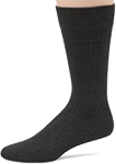 Solid Ribbed Sock - Grey