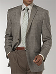 Taupe Plaid Coat