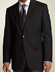 Black Solid Wool