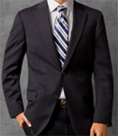 Navy Pin Stripe 